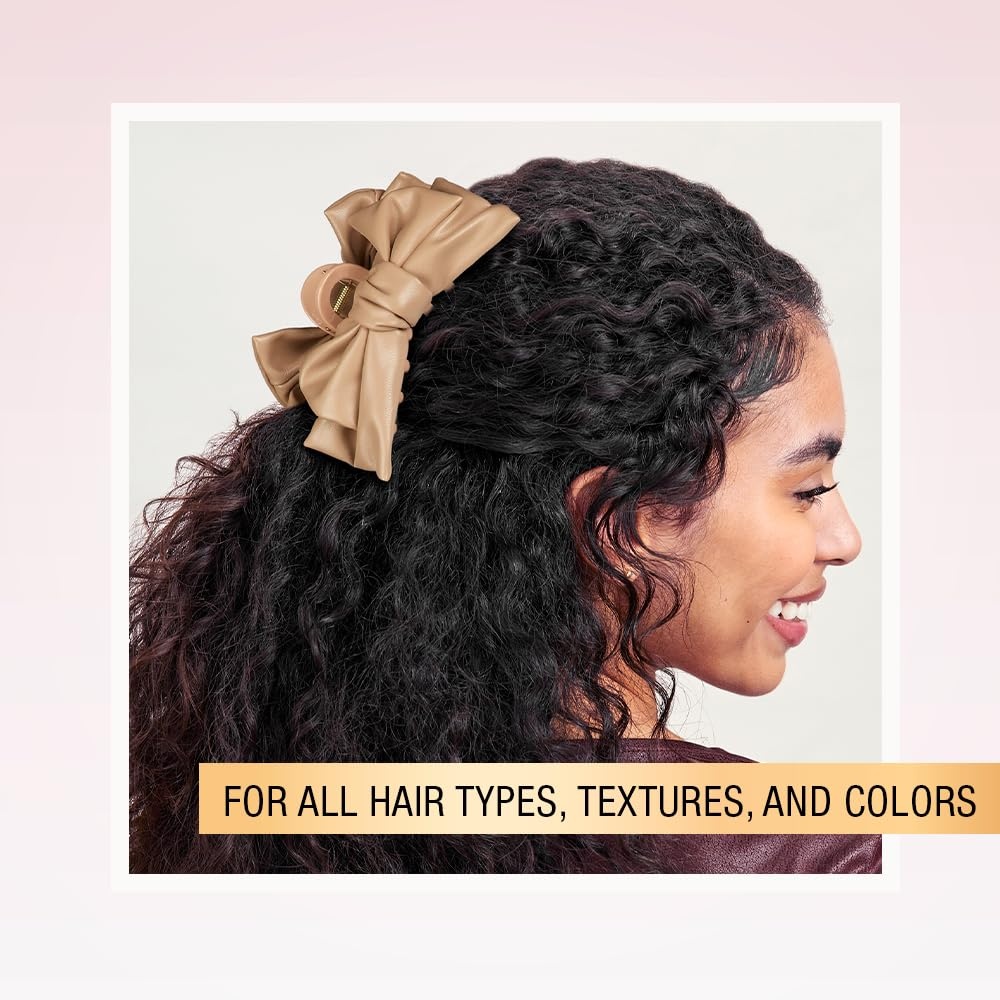 image:imageScunci by Conair faux leather bow claw clip claw clips for thick hair claw clip hair accessories for women hair accessories for girls TanTan