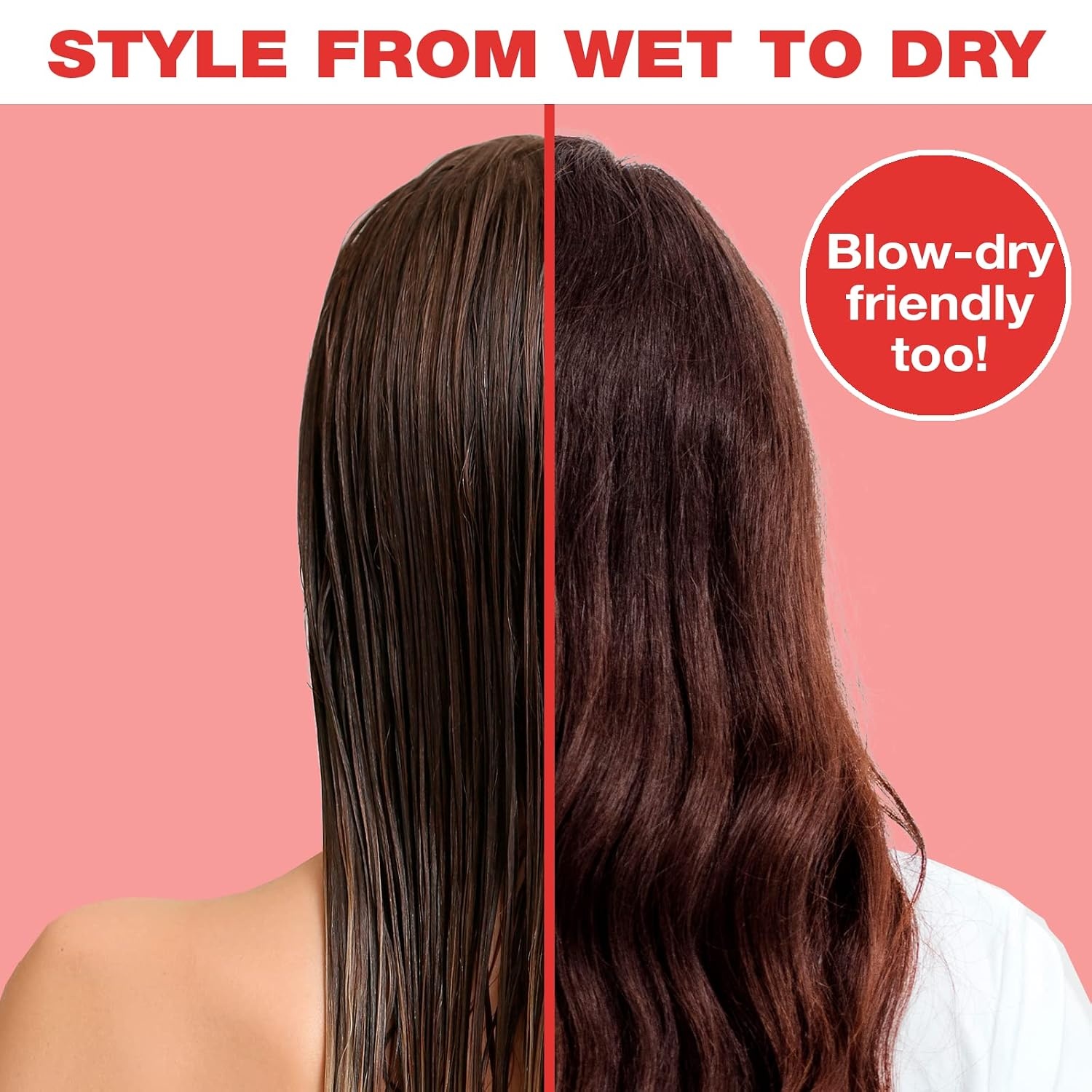 image:imageThe Knot Dr for Conair Hair Brush Wet and Dry Detangler with Storage Case Removes Knots and Tangles For All Hair Types Red TieDyeRed TieDye