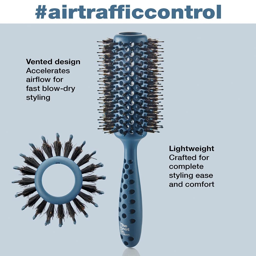 image:imageThe Knot Dr hair brush by Conair hair brush blow dryer Ideal for all hair types round brush for blow out Vented round hairbrush