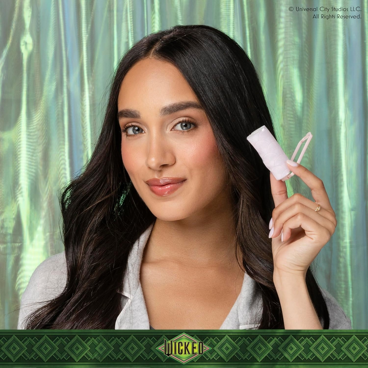 image:imageWicked Elphaba 6PK Satin Rollers hair rollers foam rollers heatless hair curlers Scunci by ConairElphaba Black