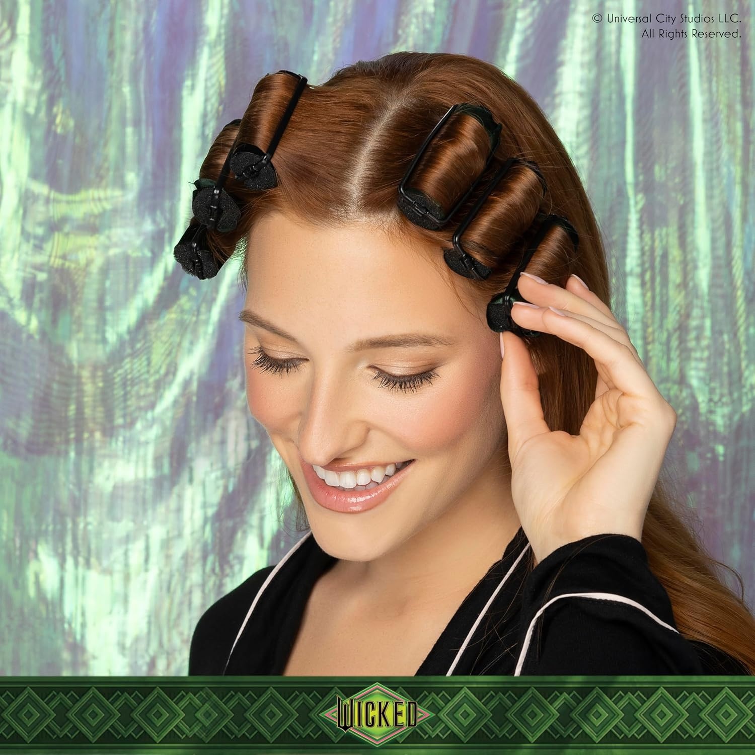 image:imageWicked Elphaba 6PK Satin Rollers hair rollers foam rollers heatless hair curlers Scunci by ConairGlinda Pink