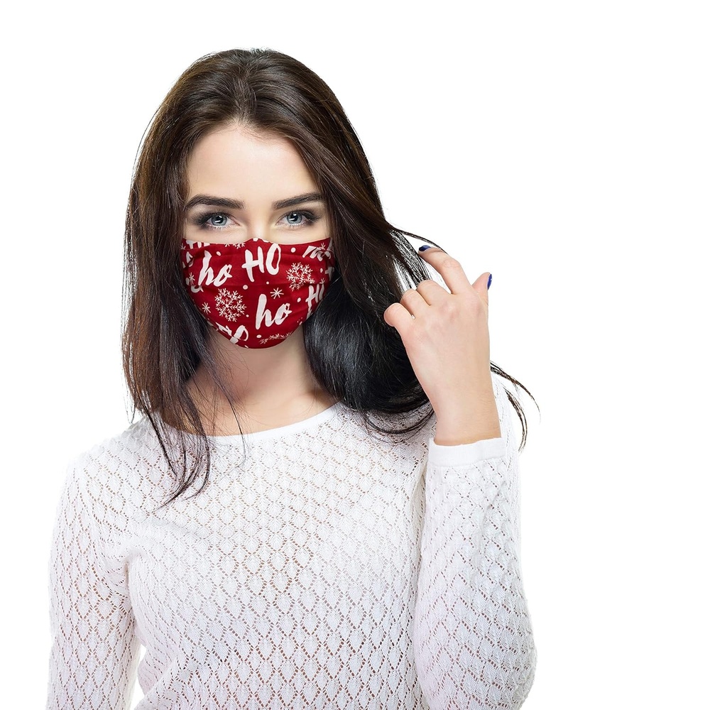 image:imageAllegro by Scunci Holiday Fun Face Masks With Mesh Bag Pack of 3Holiday Fun
