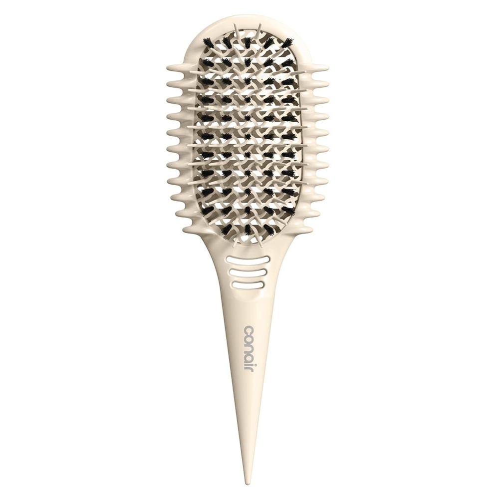 image:imageConair Detangler Curly Hair Brush  Curl Define Pro for Enhancing and Detangling Loose Curls and Long Hair Purple BR95707PUR2LWhite