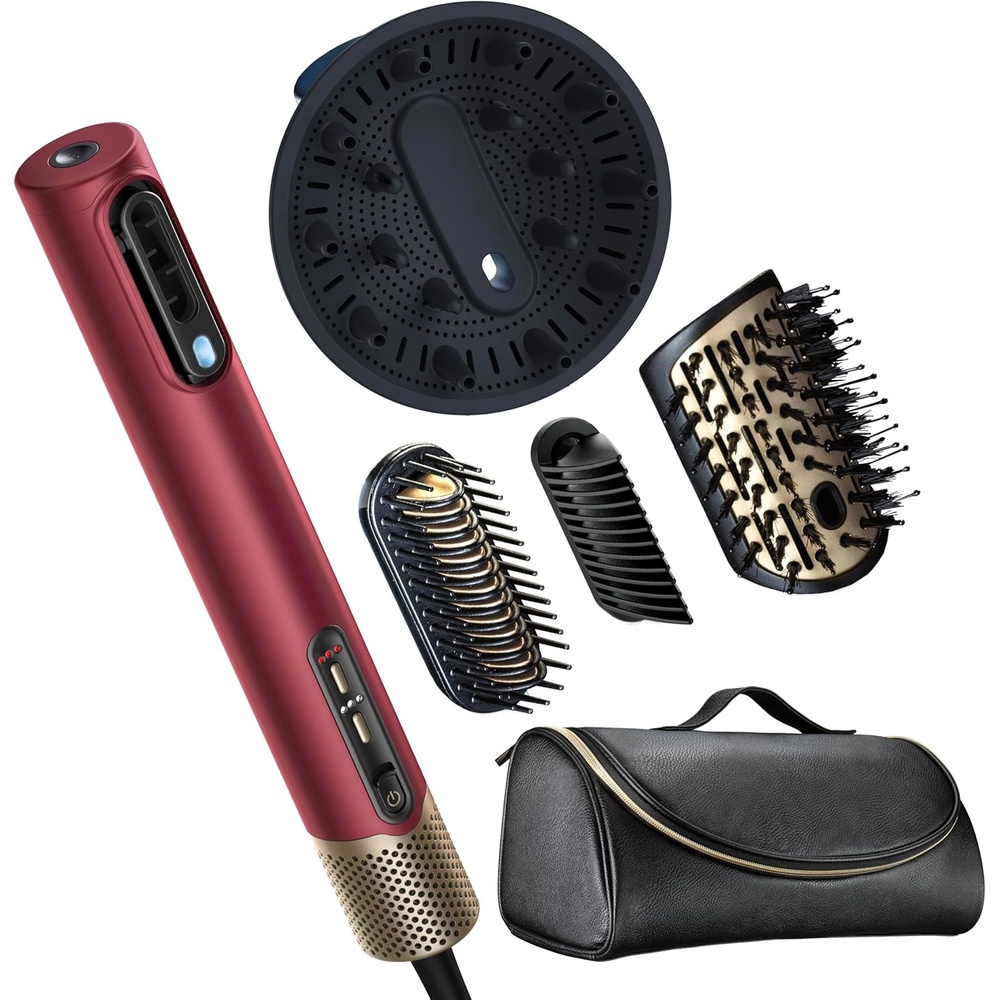 image:imageConair DigitalAire Air Styling System 4in1 Drying and Styling System with 4 Attachments to Detangle Straighten Volumize Dry Plum Model 997