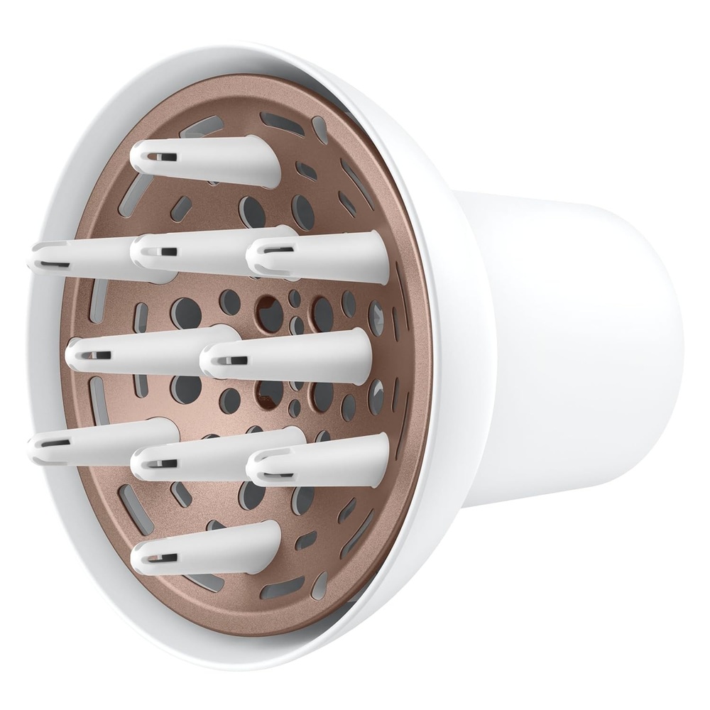 image:imageConair Double Ceramic Universal Diffuser Attachment for Hair Dryer Volumizing Universal Blow Dryer Diffuser for FrizzFree Curls Fits Dryers with Nozzles from 175 to 21 WhiteWhite