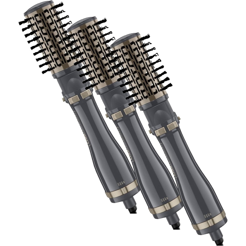 image:imageConair InfinitiPRO Rotating Hot Air Dryer Spin Brush Set Bidirectional rotating ionic hot air brush for volume and curls Multicolor 2 in And 1 in Brush Heads Model BC191NN82 Piece Set Pack of 3