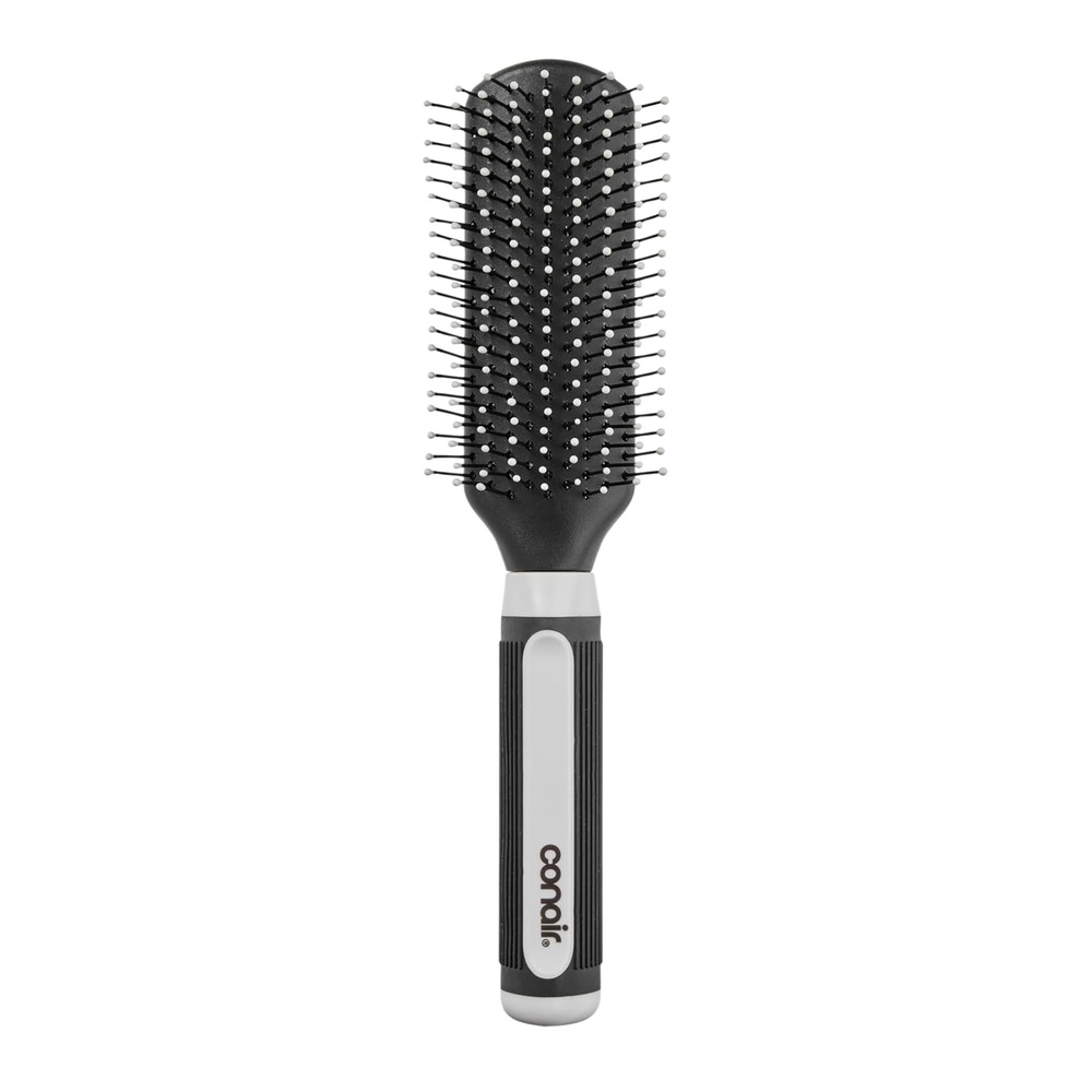 image:imageConair Salon Results Detangling Hairbrush Set 3Pack Brushes for Men and Women All Hair Types and Lengths with Nylon BristlesGrey