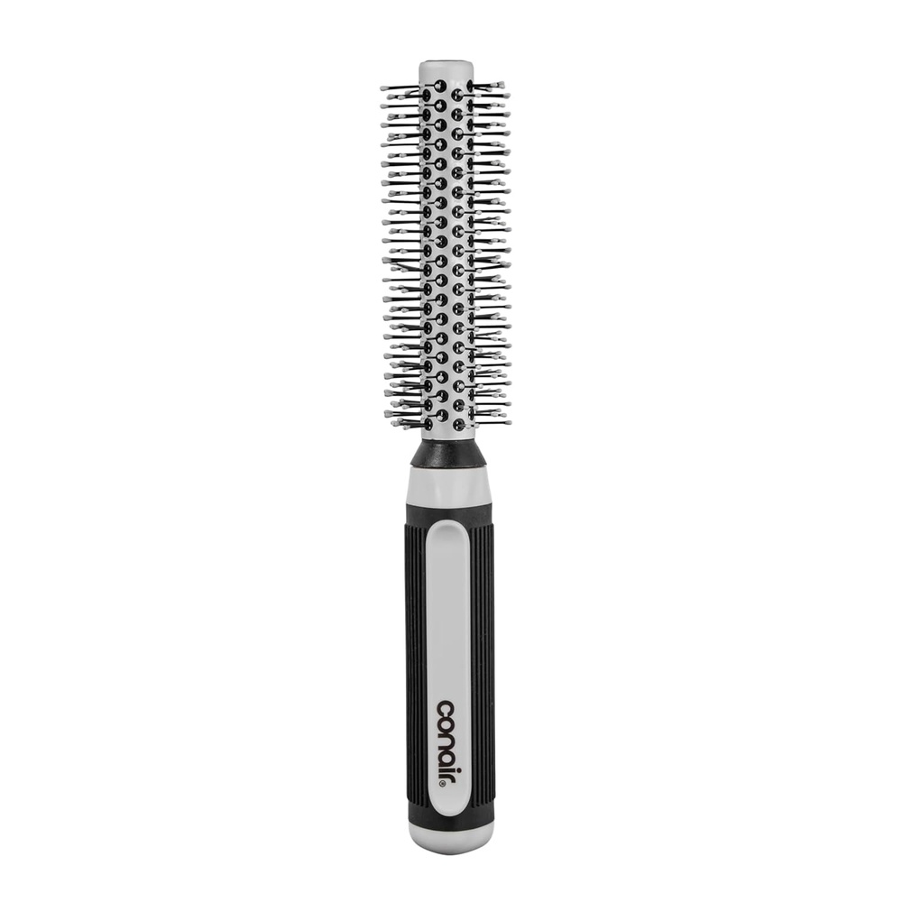 image:imageConair Salon Results Hairbrush for Blow Out Hair dryer round brush Metal Bristles Ideal for shorter hair lengthsGrey