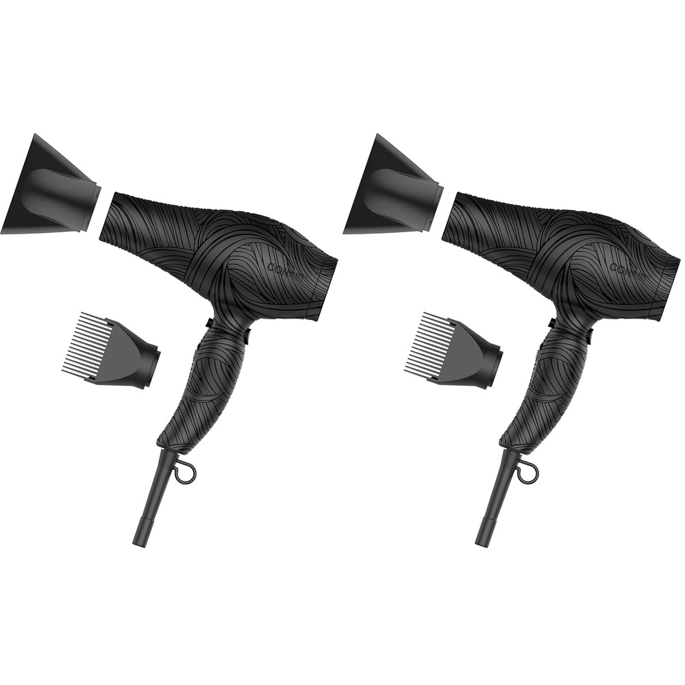 image:imageConair The Curl Collective 1875 Watt Ionic Ceramic Hair Dryer Black 181 Count Pack of 2