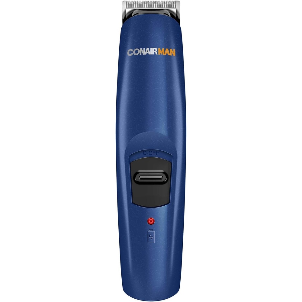 image:imageConairMAN AllinOne Beard Trimmer for Men for Face Nose and Ear Hair Trimmer 12 piece Mens Grooming Kit CordlessRechargeableBlue