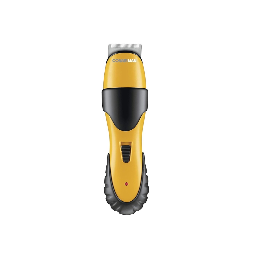 image:imageConairMAN AllinOne Beard Trimmer for Men for Face Nose and Ear Hair Trimmer6 piece Mens Grooming Kit CordlessRechargeableYellowBlack