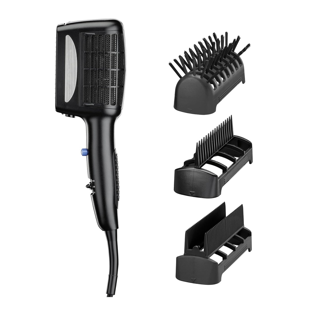 image:imageINFINITI PRO CONAIR 3in1 Styling Hair Dryer 1875W Blow Dryer with 3 Styling Attachments to Detangle Straighten and Volumize Tourmaline Ceramic Coating and Ionic Conditioning Black