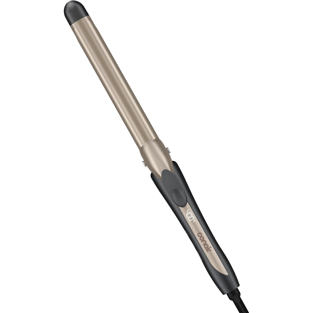 image:imageINFINITI PRO CONAIR Tourmaline Ceramic 1Inch Curling Iron Clamp Curling Iron 1Inch Barrel Produces Classic Curls Hair Curler for Use on Short Medium and Long Hair ChampagneGray Tourmaline Ceramic for Classic Curls on Short Medium and Long Hair ChampagneGray CD10001 Inch Long Barrel