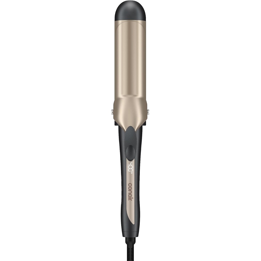 image:imageINFINITI PRO CONAIR Tourmaline Ceramic 1Inch Curling Iron Clamp Curling Iron 1Inch Barrel Produces Classic Curls Hair Curler for Use on Short Medium and Long Hair ChampagneGray Tourmaline Ceramic for Classic Curls on Short Medium and Long Hair ChampagneGray CD10001 Inch Barrel