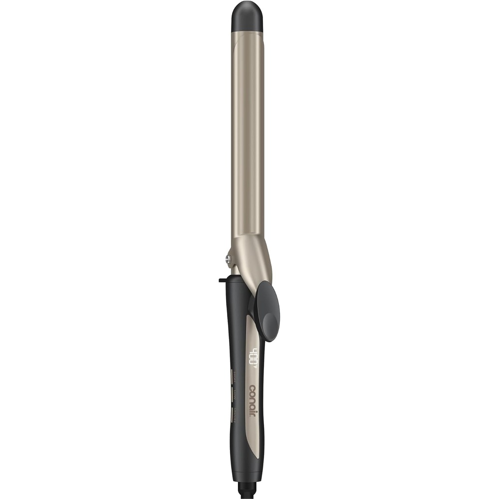 image:imageINFINITI PRO CONAIR Tourmaline Ceramic 1Inch Curling Iron Clamp Curling Iron 1Inch Barrel Produces Classic Curls Hair Curler for Use on Short Medium and Long Hair ChampagneGray Tourmaline Ceramic for Classic Curls on Short Medium and Long Hair ChampagneGray CD10001 Inch Barrel