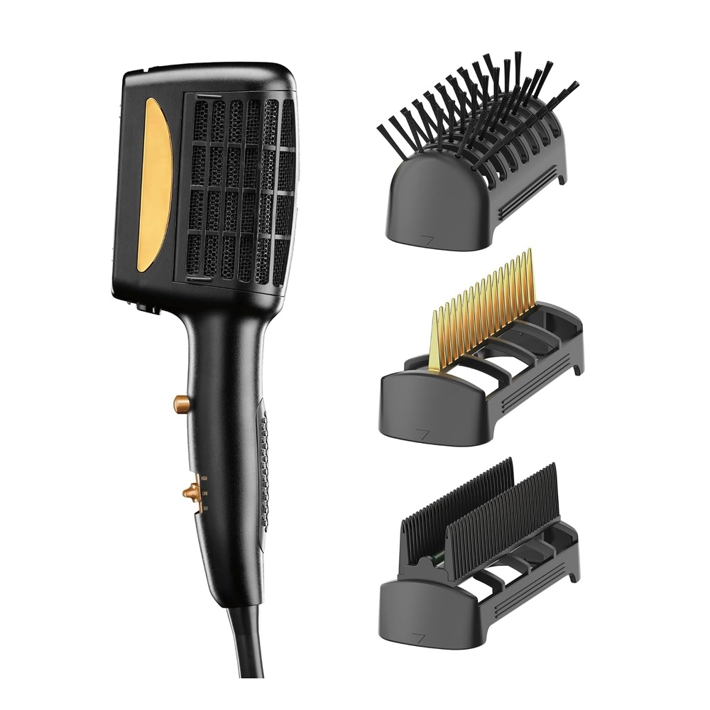 image:imageINFINITIPRO BY CONAIR 3in1 Styling Hair Dryer 1875W Hair Dryer and 3 Attachments Dry and style in one step for thick and curly hair Black SD11GNXBlack