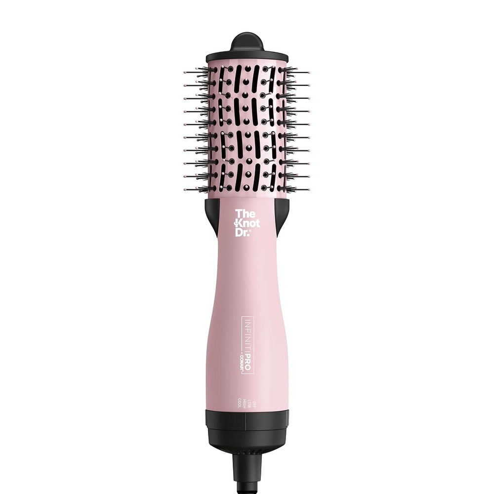 image:imageINFINITIPRO BY CONAIR The Knot Dr AllinOne Travel Friendly Oval Dryer Brush Hair Dryer amp Volumizer Hot Air Brush1 Count Pack of 1