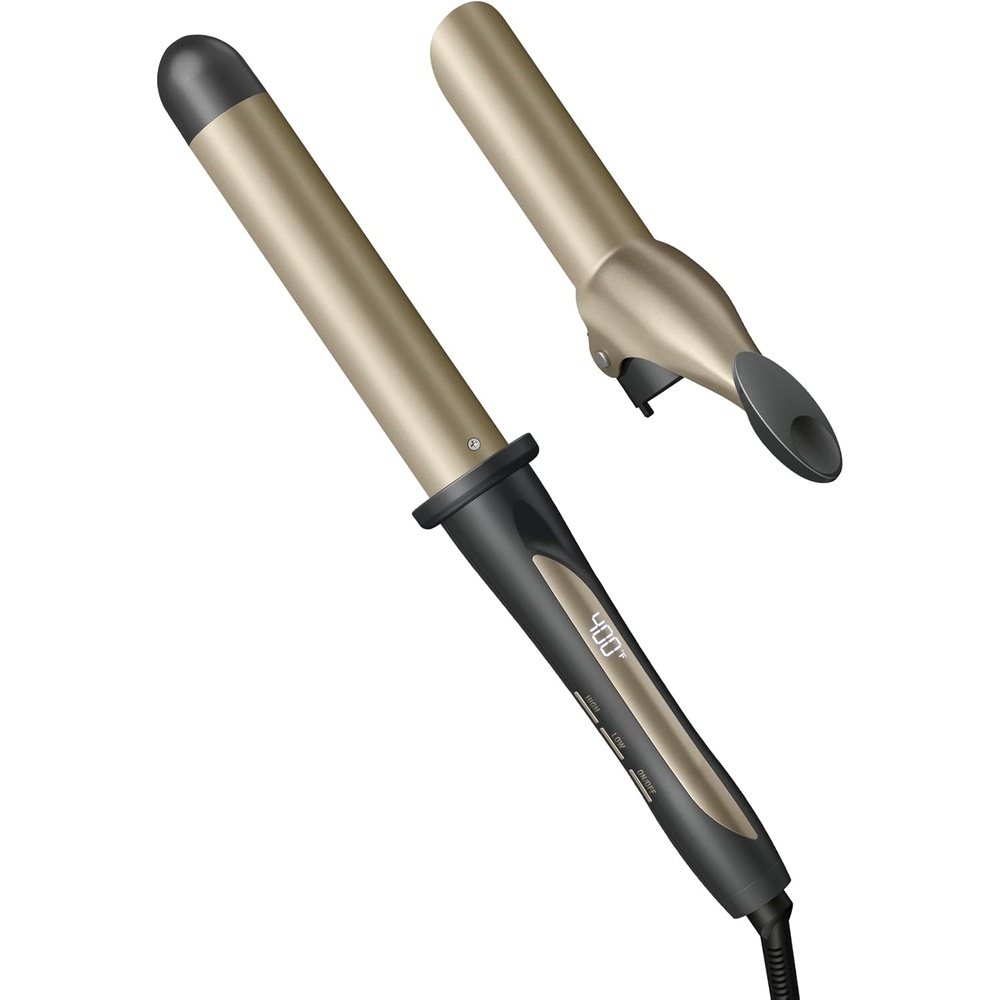 image:imageINFINITIPRO BY CONAIR Tourmaline Ceramic 1Inch Curling Wand 1Inch Barrel Produces Flawless Waves Hair Wand for Use on Short Medium and Long Hair Dark Gray1 Inch Wand Iron