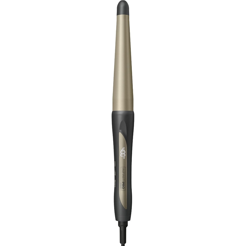image:imageINFINITIPRO BY CONAIR Tourmaline Ceramic 1Inch Curling Wand 1Inch Barrel Produces Flawless Waves Hair Wand for Use on Short Medium and Long Hair Dark Gray1Inch to Inch Tapered Wand