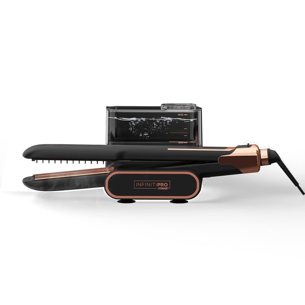 image:imageINFINITIPRO by CONAIR Steam Therapy Flat Iron 1 12inch Hair Straightener15Inch