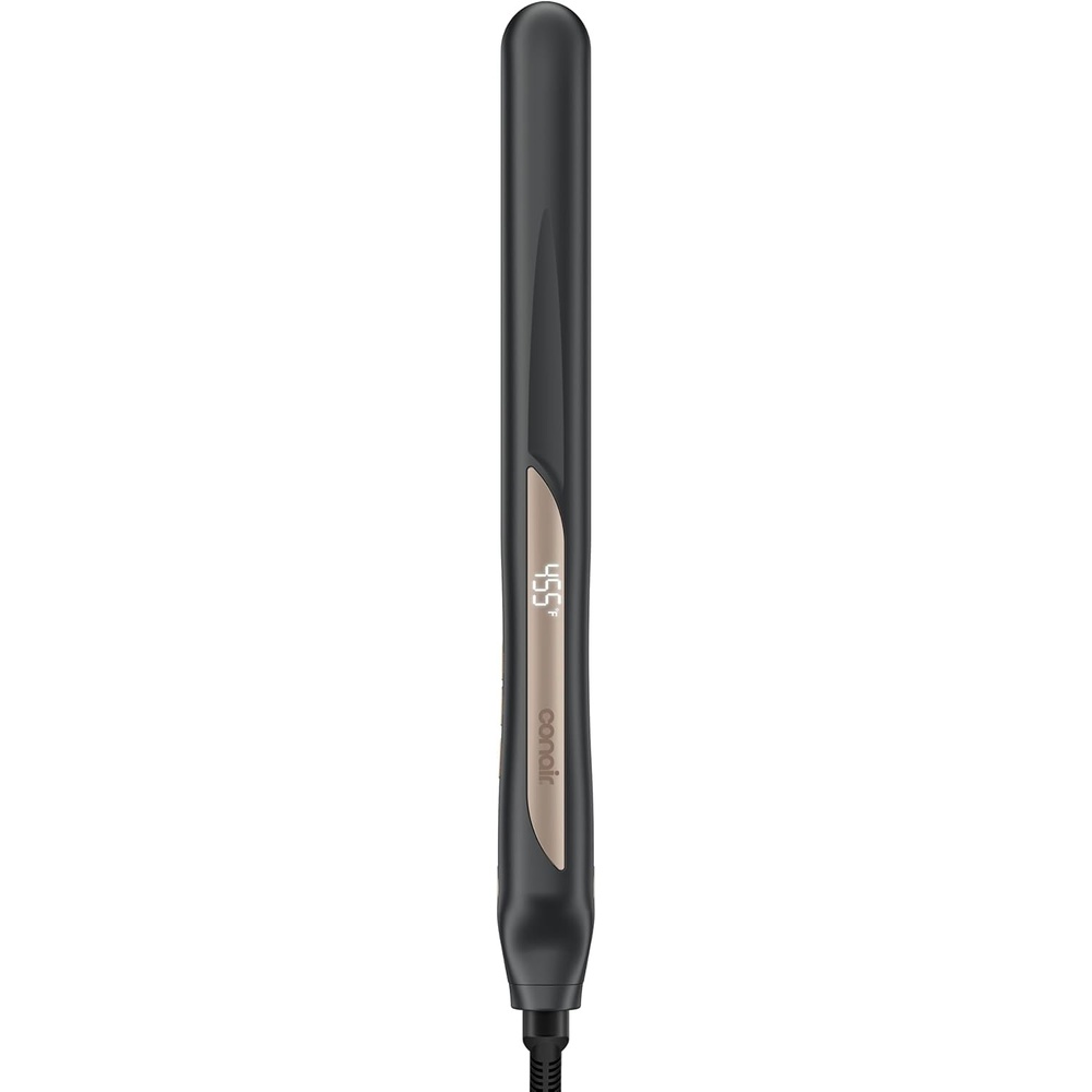 image:imageInfiniti PRO CONAIR Tourmaline Ceramic 1 Inch Flat Iron Digital Hair Straightener 1 Inch Flat Iron to Straighten or Curl 5 Heat Settings for All Hair Types and Textures Dark GrayDark Gray