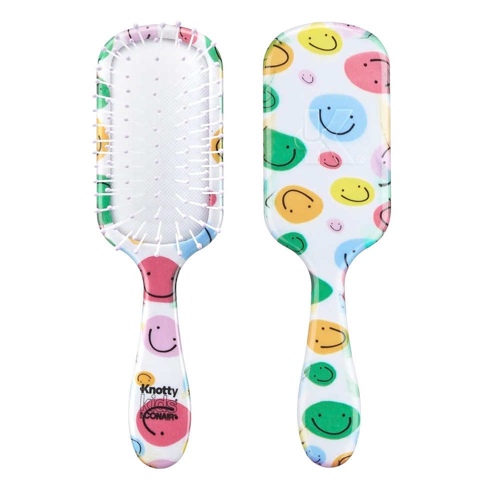 image:imageKnotty Kids for Conair Smiley Print HairbrushKnotty Kids