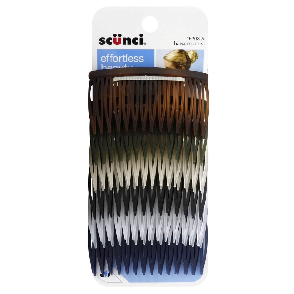 image:imageScunci Effortless Beauty Assorted Side Combs 12 Count