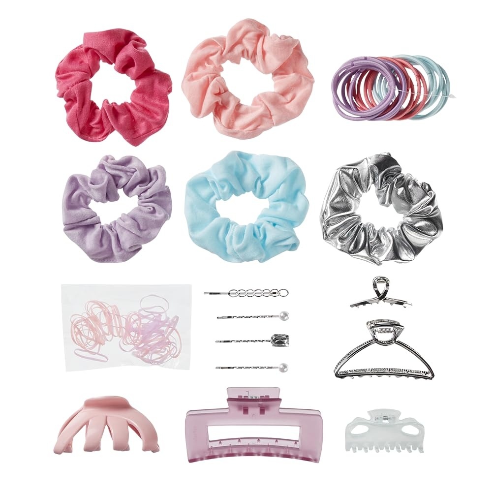 image:imageScunci by Conair 82 piece hair accessory kit hair accessories for women claw clips includes stackable storagePastel