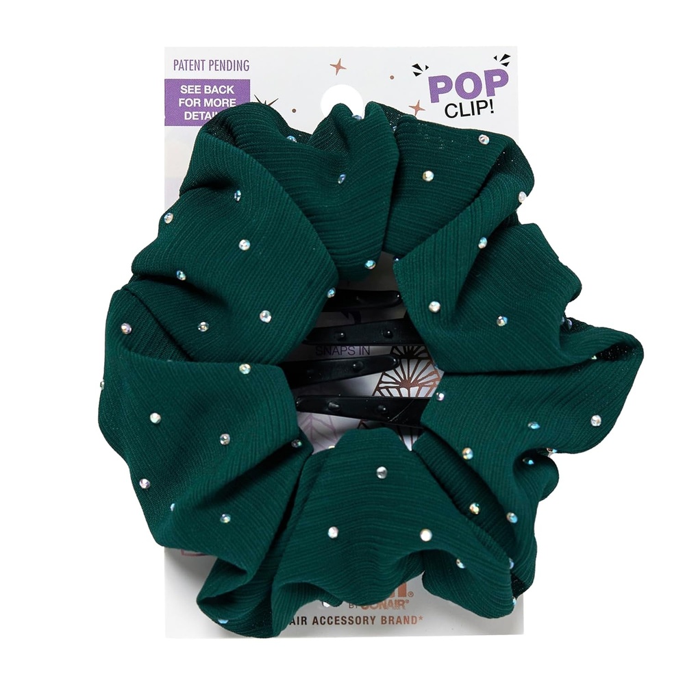 image:imageScunci by Conair Pop Clip Barrette hair accessories for women claw clips for thick hair claw clip Gifts for women teen girl gifts 1 CountPinecone Green