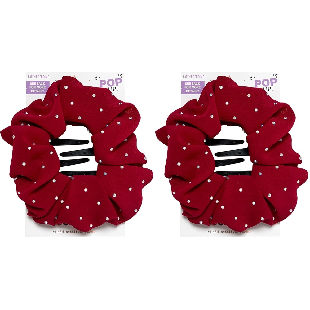 image:imageScunci by Conair Pop Clip Barrette hair accessories for women claw clips for thick hair claw clip Gifts for women teen girl gifts 1 CountRojo Berry