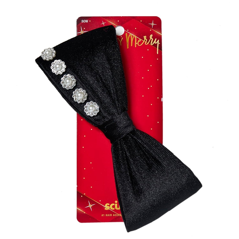 image:imageScunci by Conair Stud Bow Barrette hair bows holiday gifts for girls hair accessories for women stocking stuffers black bowStarry Night