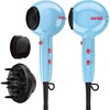 image:imageConair Cake Pop Hair Dryer with Diffuser amp Concentrator Attachments Blow Dryer Hair Dryers for Women Tourmaline Ceramic Technology 3 Heat2 Speed Settings Compact Hair Dryer wConcentrator PinkBlue