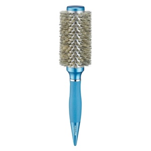 BaBylissPRO Nano Titanium Smooth & Shine Scalp Round Hair Brush – Detangling, Straightening & Blow-Dry Brush for Frizz-Free, Sleek, Shiny Hair(1.3in boar bristle)