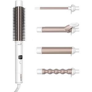 Conair 5-in-1 Double Ceramic Multi-Attachment Hair Styler | 5 Interchangeable Attachments for All Hair Types, CB1000