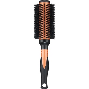 Conair Copper Pro Mixed Boar Bristle Round Hair Brush with Medium Barrel, CopperCoated Metal for Even Heat Distribution, Natural Oil Distributing Bristles, Ideal for Smoothing Wavy or Curly Hair