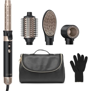 Conair DigitalAire Hot Air Styling System Hair Dryer and Volumizer | 4-in-1 Styling Versatility, High-Speed Brushless Digital Motor for All Hair Types, Heat Glove, Travel Bag, Black, BC8100AM(Black)