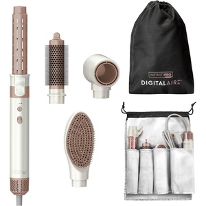Conair DigitalAire Hot Air Styling System Hair Dryer and Volumizer | 4-in-1 Styling Versatility, High-Speed Brushless Digital Motor for All Hair Types, Heat Glove, Travel Bag, Black, BC8100AM(White)
