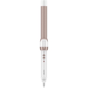 Conair Double Ceramic 1-In. Clamp-Free Curling Wand | Clamp-free double 1-in. ceramic wand styles crease-free beachy waves on short to long hair, White/Rose Gold, CD705L13(White/Rose Gold)