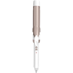 Conair Double Ceramic Long Barrel 1 ¼-In. Curling Iron | 1 ¼ In. Barrel with 30 Heat Settings for Medium to Long Hair, Loose Curls and Classic Waves, Rose Gold/White, CD702L(Rose Gold/White)