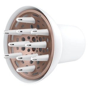 Conair Double Ceramic Universal Diffuser Attachment for Hair Dryer, Volumizing Universal Blow Dryer Diffuser for Frizz-Free Curls, Fits Dryers with Nozzles from 1.75″ to 2.1″, White(White)