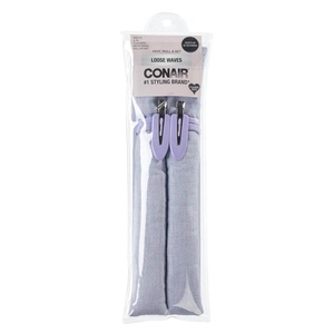 Conair Extra-Long Microwave Hair Curlers, Flaxseed Hair Rollers for Women Provide Curls and Waves, Microwave for Quick Styling, 5-Piece Set with Reusable Bag