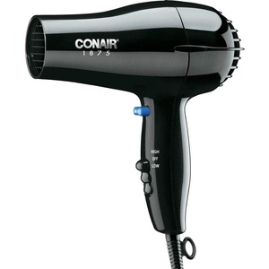 Conair Hair Dryer, 1875W Mid-Size Blow Dryer, White(Black)