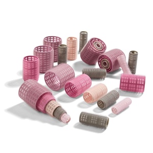 Conair Heatless Hair Curlers, Self-Grip Hair Rollers for Women Provide Lift & Volume, Assorted Sizes & Colors, 31 Count with Reusable Zippered Bag(Multicolor)