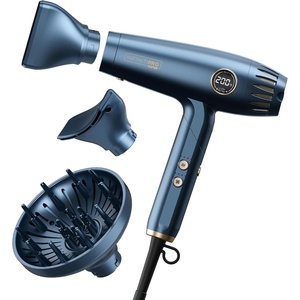 Conair INFINITIPRO DigitalAIRE Multi-Styler, 1.2 lb Ultra-Lightweight Digital Motor Hair Dryer with High-Pressure Airflow, Blue, 1002