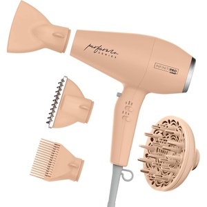 Conair Infiniti Pro Hair Dryer with Diffuser plus 3 Other Attachments | Performa Series Hair Dryer | Blow Dryer with Professional Performance Motor | Blush Pink(Blush Pink)