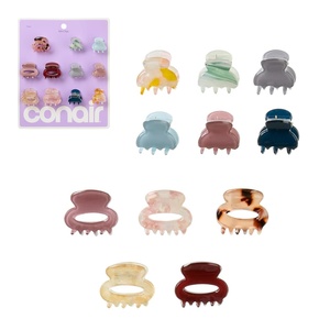 Conair® Luxe Acrylic Mini Clips 11PK, Lightweight Durable Micro Claw Clips, Hair Clips for Women for Pinning & Flyaway Control, Trendy Minis for Travel & Quick Hairstyles, Mixed Neutrals