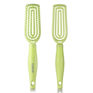 Conair Scalp Care Detangling hairbrush 2pk – Fullsize +Travel Hair Brush – Scalp Massager – hairbrushes for women & men – detangler for all lengths and types – can use wet or dry – Grey Luxe(Green)