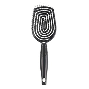 Conair Scalp Care Detangling hairbrush 2pk – Fullsize +Travel Hair Brush – Scalp Massager – hairbrushes for women & men – detangler for all lengths and types – can use wet or dry – Grey Luxe(Black Onyx)