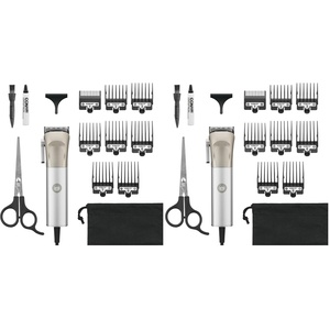 ConairMAN Hair Clippers for Men, 13-Piece Home Hair Cutting Kit with High Performance Professional MetalCraft Clipper(13-piece (Pack of 2))
