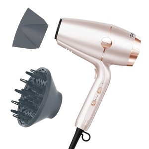 INFINITI PRO CONAIR SmoothWrap Hair Dryer, Blow Dryer with Diffuser and Concentrator Attachments, Advanced Plasma and Ceramic Technology for Less Frizz, More Volume and Body, Mint(Pink Champagne)